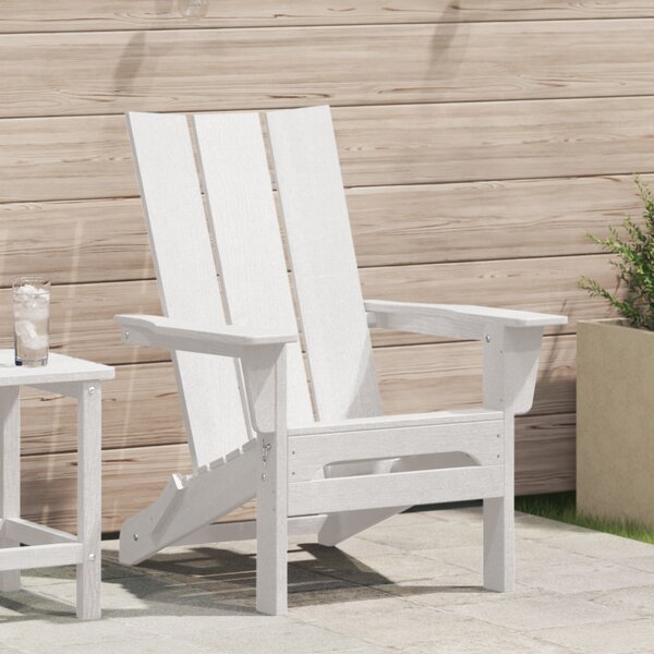 Összecsukható Adirondack szék Fehér 74.5x80.5x90 cm HDPE