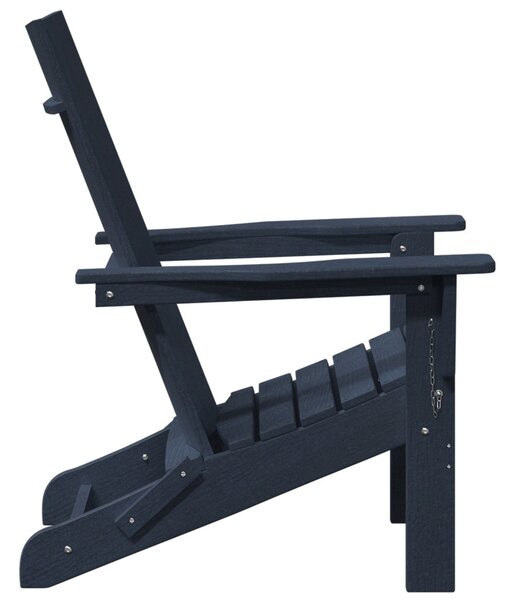 Összecsukható Adirondack szék tengerészkék 74.5x80.5x90 cm HDPE