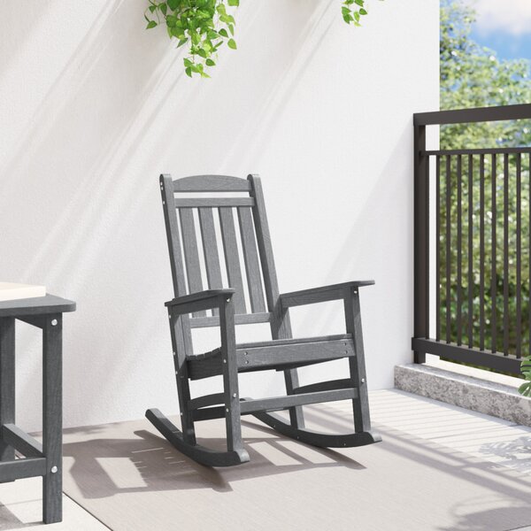 VidaXL Kerti hintaszék Világosszürke 92 x 70 x 108cm HDPE