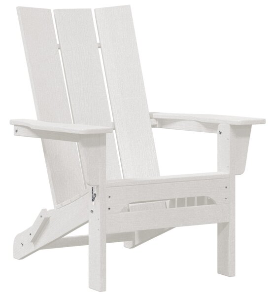 Összecsukható Adirondack szék Fehér 74.5x80.5x90 cm HDPE