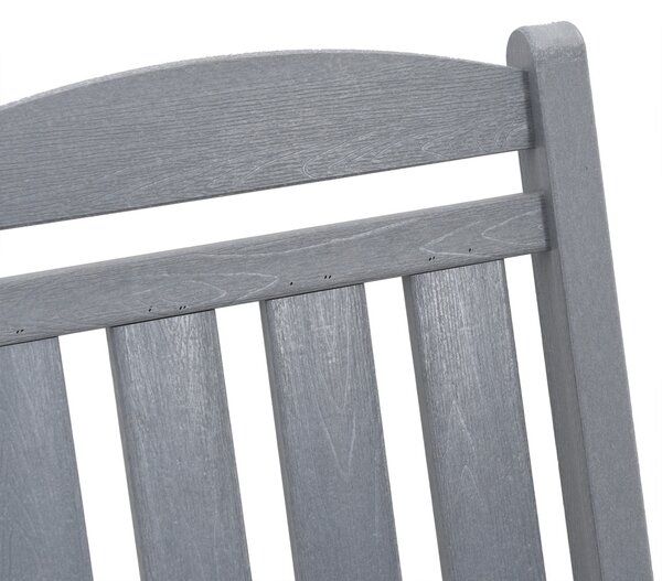 VidaXL Kerti hintaszék Világosszürke 92 x 70 x 108cm HDPE