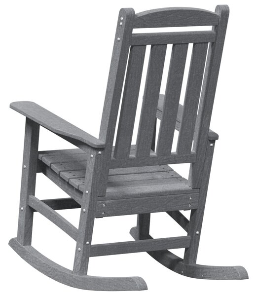 VidaXL Kerti hintaszék Világosszürke 92 x 70 x 108cm HDPE