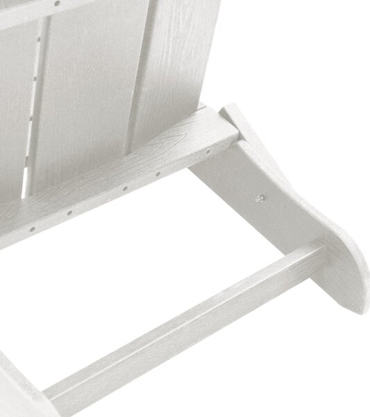Összecsukható Adirondack szék Fehér 74.5x80.5x90 cm HDPE