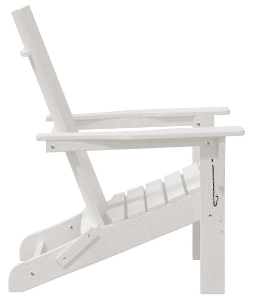 Összecsukható Adirondack szék Fehér 74.5x80.5x90 cm HDPE