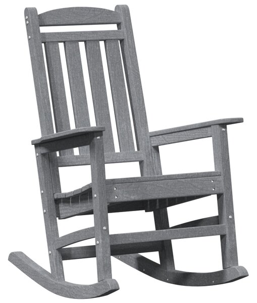 VidaXL Kerti hintaszék Világosszürke 92 x 70 x 108cm HDPE