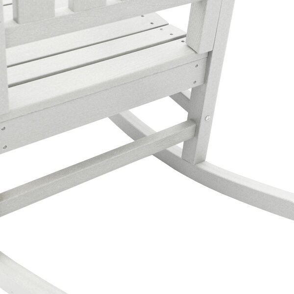 Kerti Hintaszék Fehér 70x92x108 cm HDPE