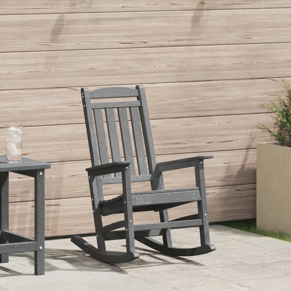 VidaXL Kerti hintaszék Világosszürke 92 x 70 x 108cm HDPE