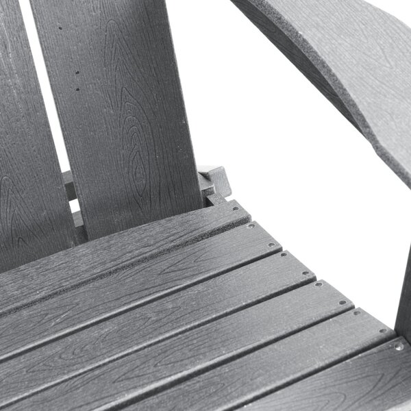 Összecsukható Adirondack szék Világosszürke 74.5x80.5x90 cm HDPE