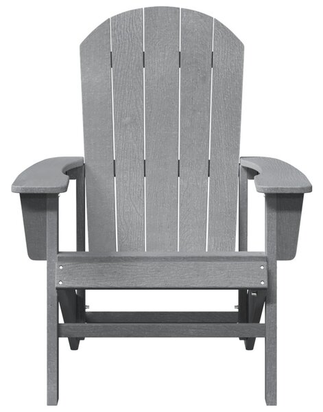 Adirondack szék Világosszürke 74x82x91 cm HDPE
