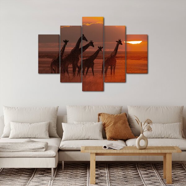 Kép - Zsiráfok az afrikai szavannán (150x105 cm)
