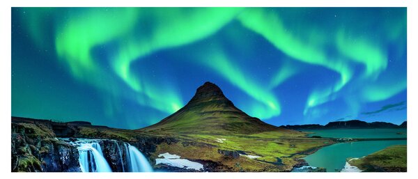 Kép - Kirkjufell, Izland (120x50 cm)