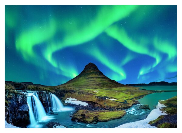 Kép - Kirkjufell, Izland (70x50 cm)