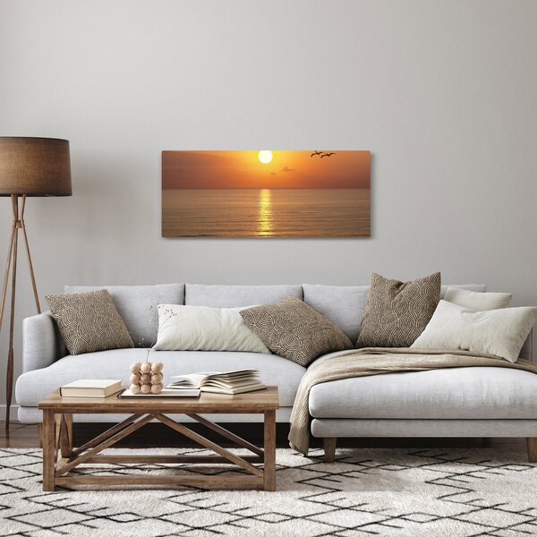 Kép - Naplemente az óceán felett (120x50 cm)