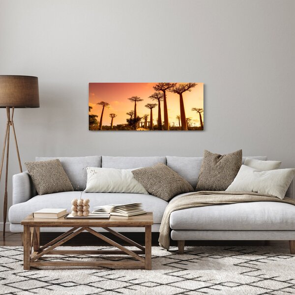 Kép - Naplemente a Baobab Alley-ben (120x50 cm)