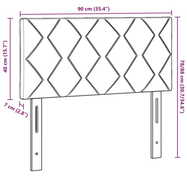 Fejtámla Tópszínű 90 cm szövet