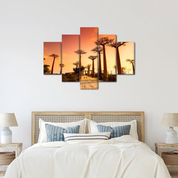 Kép - Naplemente a Baobab Alley-ben (150x105 cm)