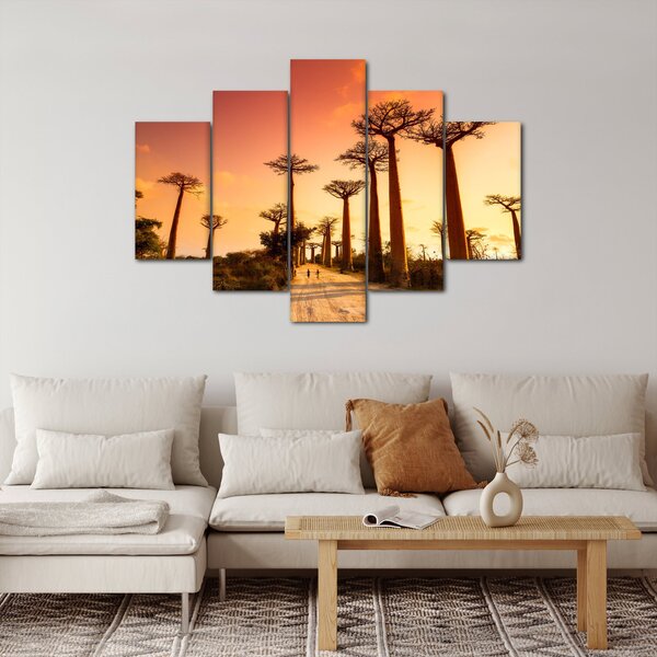 Kép - Naplemente a Baobab Alley-ben (150x105 cm)