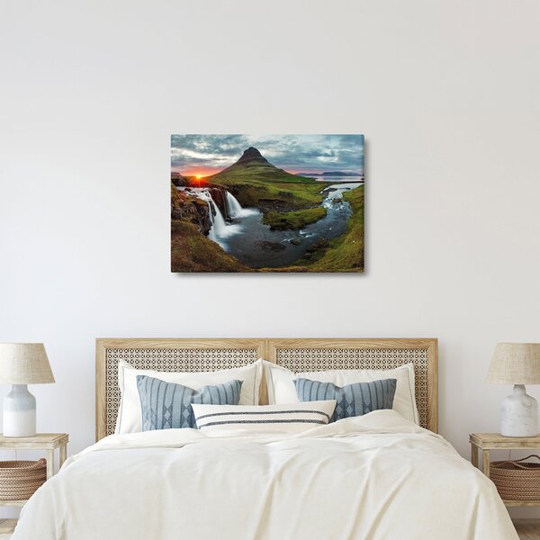 Kép - Kirkjufell naplementében (70x50 cm)