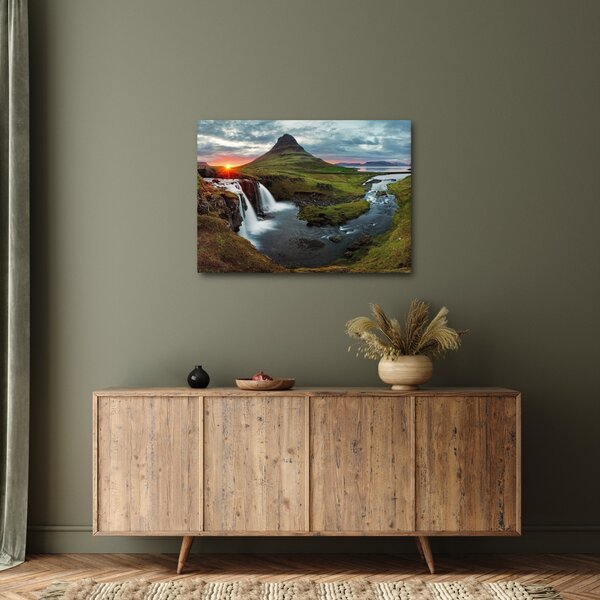 Kép - Kirkjufell naplementében (70x50 cm)