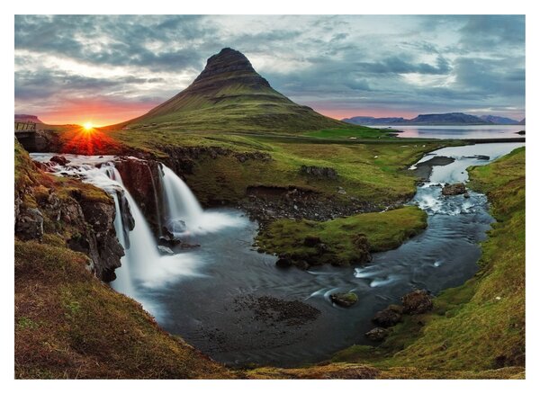 Kép - Kirkjufell naplementében (70x50 cm)