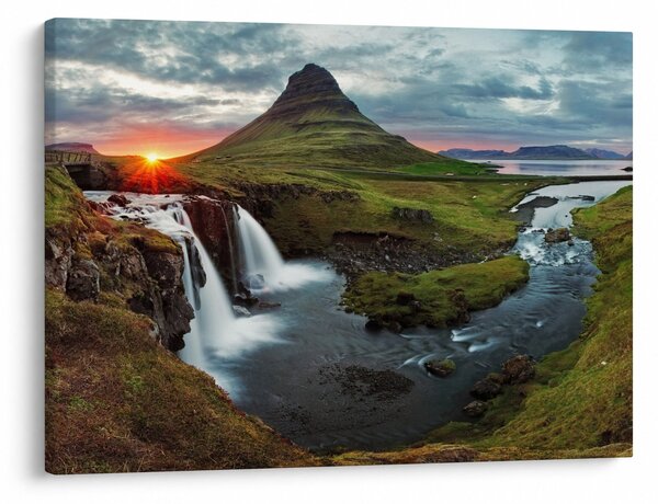 Kép - Kirkjufell naplementében (70x50 cm)