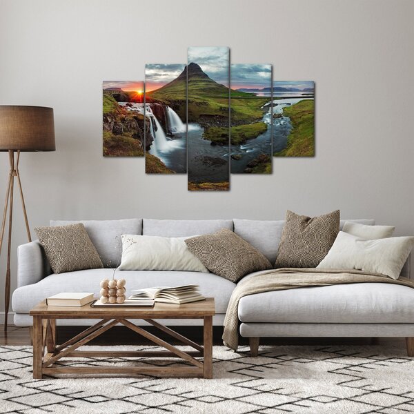 Kép - Kirkjufell naplementében (150x105 cm)