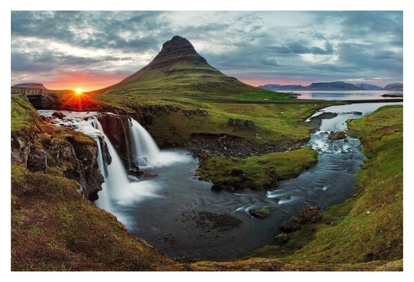 Kép - Kirkjufell naplementében (90x60 cm)