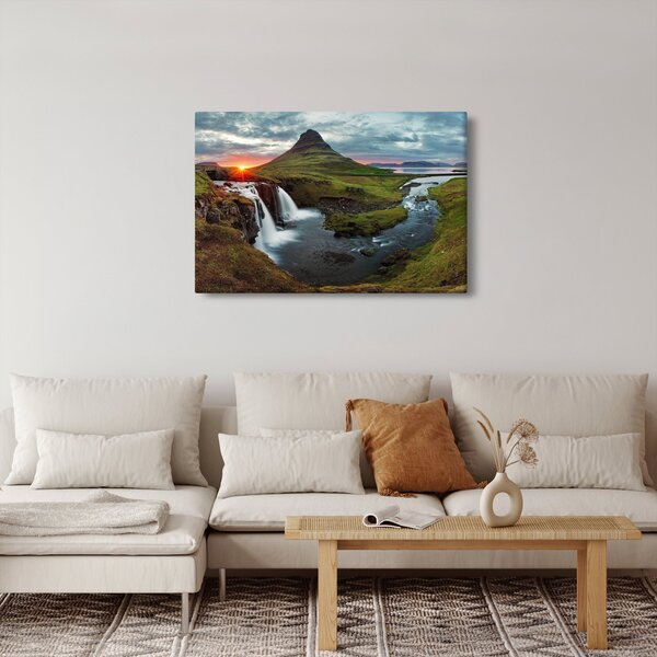 Kép - Kirkjufell naplementében (90x60 cm)