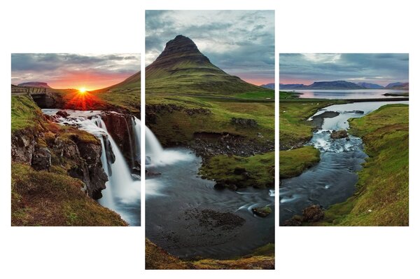 Kép - Kirkjufell naplementében (90x60 cm)