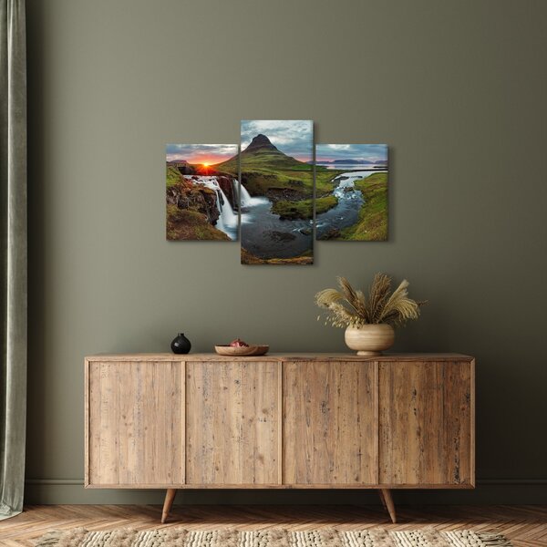 Kép - Kirkjufell naplementében (90x60 cm)