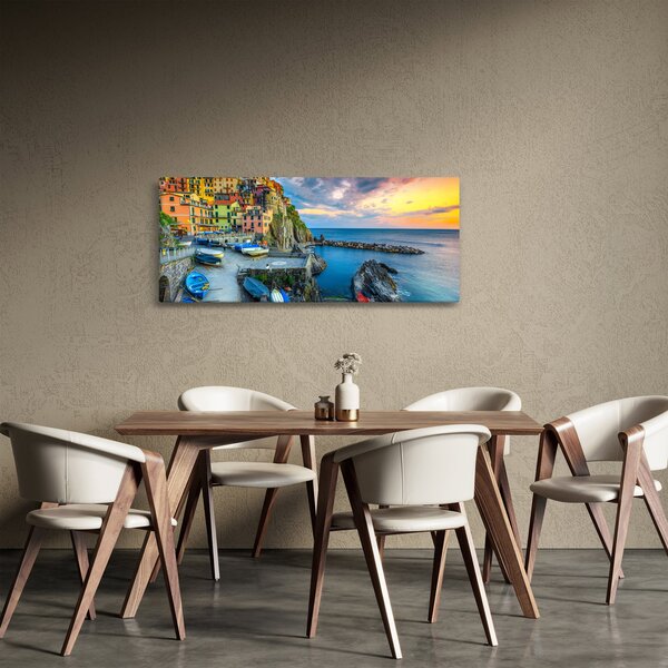 Kép - Mediterrán falu (120x50 cm)