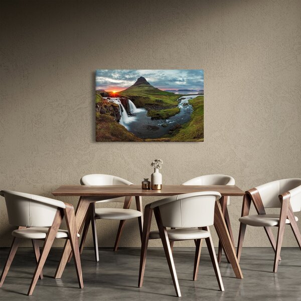 Kép - Kirkjufell naplementében (90x60 cm)