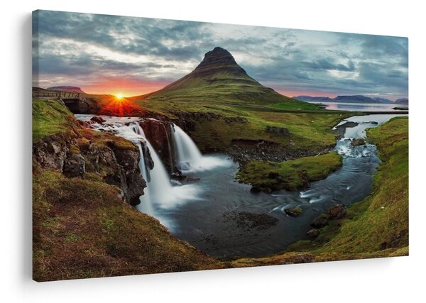 Kép - Kirkjufell naplementében (90x60 cm)