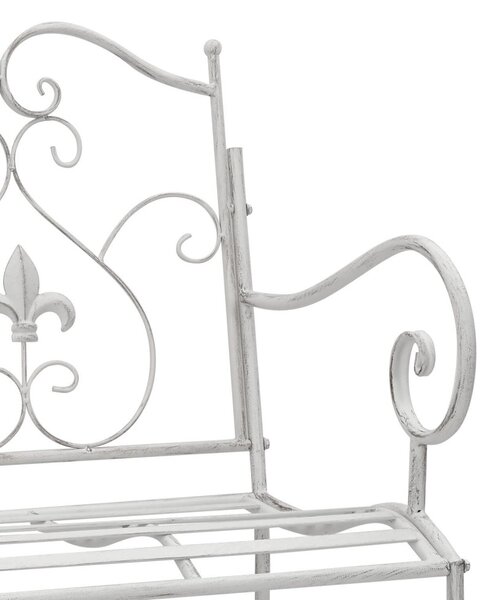 Pad Fehér Fém 104 x 54 x 93 cm Tartós Kültéri Pad
