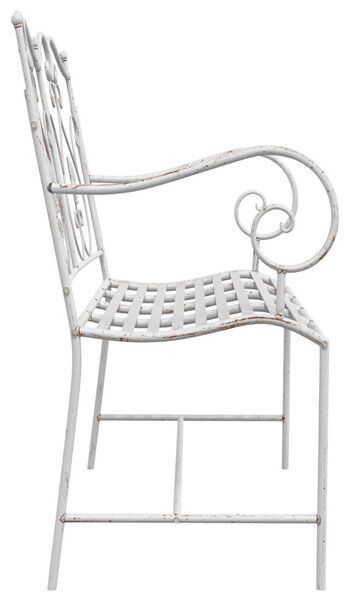 Pad Fehér Fém 104 x 54 x 93 cm Tartós Kültéri Pad