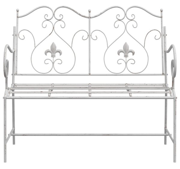 Pad Fehér Fém 104 x 54 x 93 cm Tartós Kültéri Pad