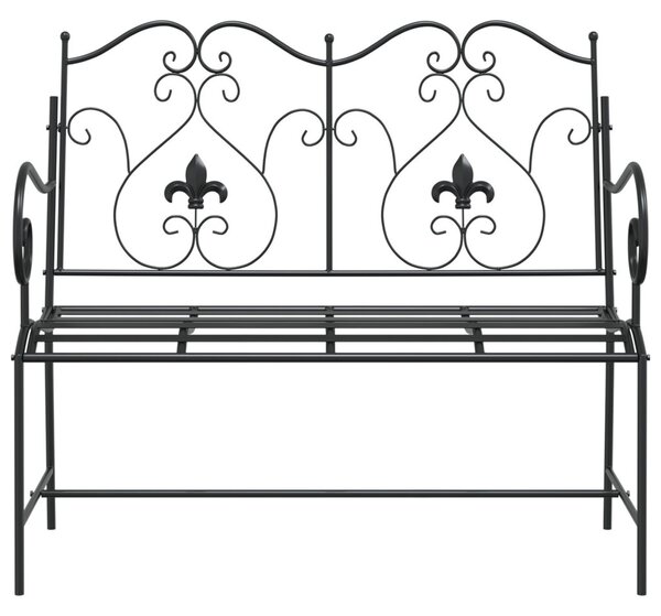 Kerti pad Fekete 104 x 54 x 93 cm Acél