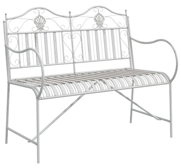 Kerti pad Antik fehér 103,5 x 59 x 89 cm Acél