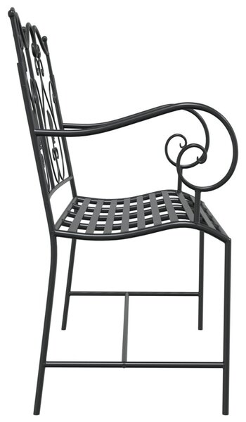 Kerti pad Fekete 104 x 54 x 93 cm Acél