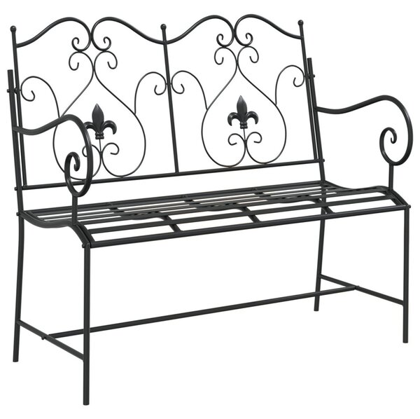 Kerti pad Fekete 104 x 54 x 93 cm Acél