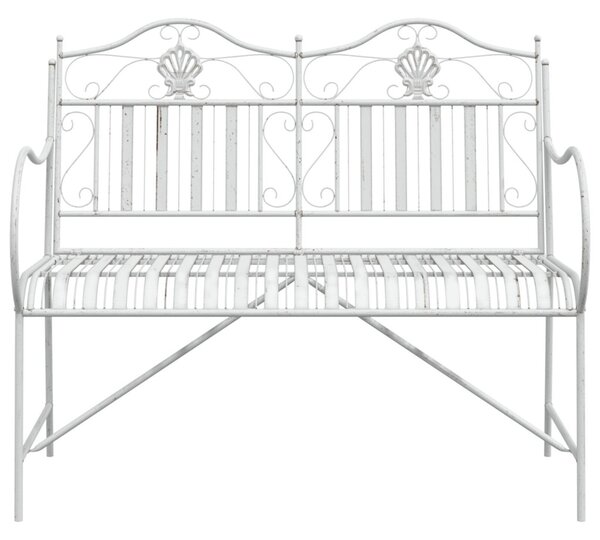 Kerti pad Antik fehér 103,5 x 59 x 89 cm Acél