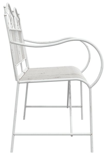Kerti pad Antik fehér 103,5 x 59 x 89 cm Acél