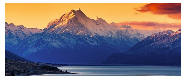 Kép - Pukaki-tó (120x50 cm)