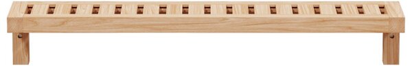 Fali Polc 62x10x12,5 cm Tömör Fa Dió