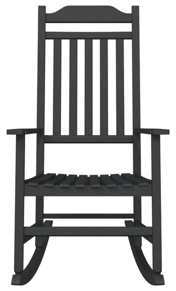 Kerti Hintaszék Fekete 65x84x114 cm HDPE
