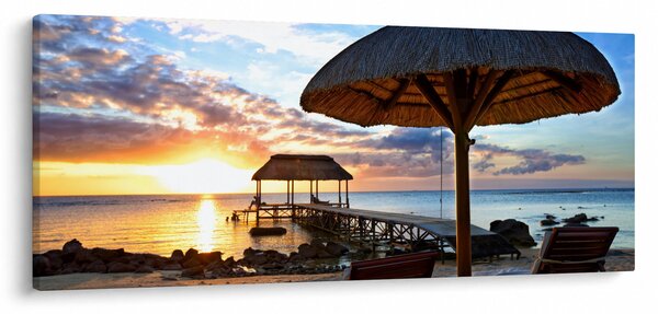 Kép - Naplemente Mauritiuson (120x50 cm)