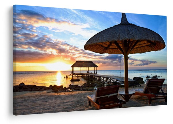 Kép - Naplemente Mauritiuson (90x60 cm)