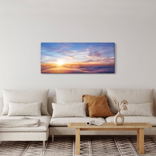 Kép - Naplemente a felhők felett (120x50 cm)