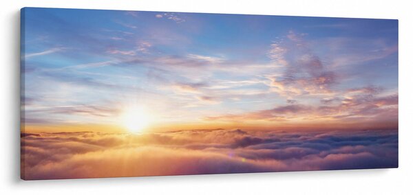 Kép - Naplemente a felhők felett (120x50 cm)
