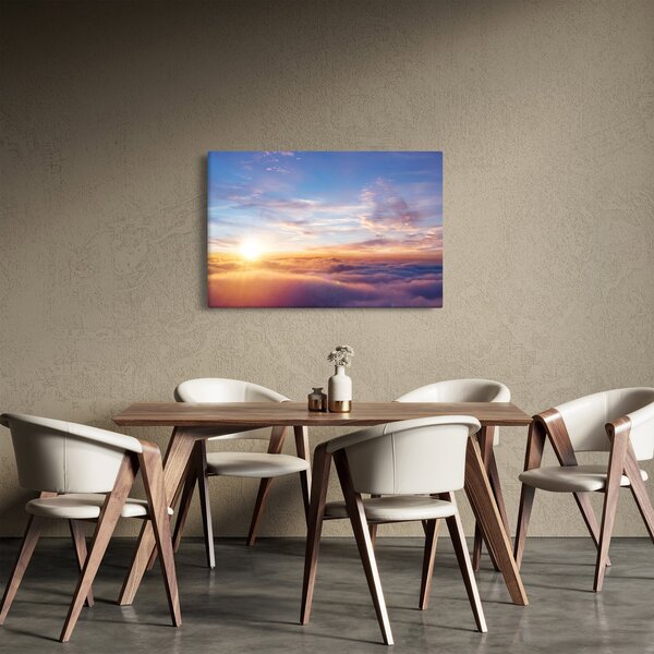 Kép - Naplemente a felhők felett (90x60 cm)